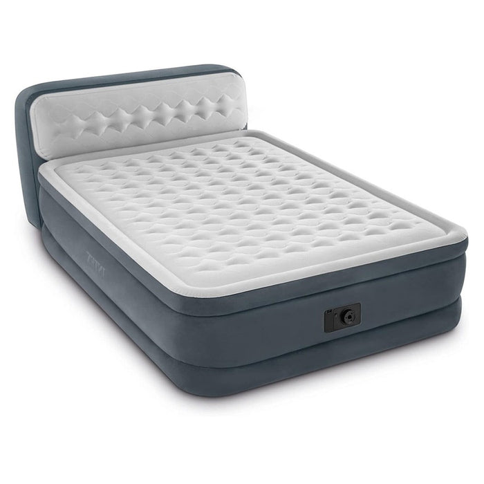 Trade Shop - Materasso Dura-beam Con Schienale Tecnologia Fiber Tech Pompa Incorporata Blu Navy -