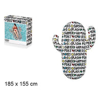 Trade Shop - Materasso Gonfiabile Galleggiante Forma Cactus Con Citazioni Estate 185x155cm 016169 -