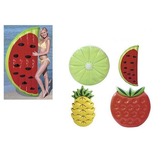 Trade Shop - Materasso Gonfiabile Mare Design Frutta Assortita Ananas Fragola Anguria Lime 016127 -