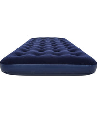 Materasso Gonfiabile Singolo Airbed Blu Floccato Plus 188x99x22cm Campeggi 67001         