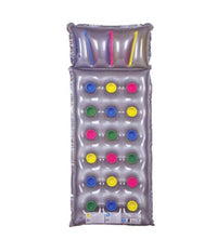 Materasso Gonfiabile Singolo Materassino 1 Posto 188x72cm Argento Mare Spiaggia         