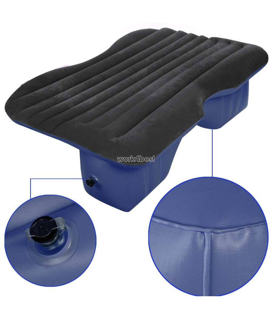 Materasso Letto Gonfiabile Airbed Per Auto Sedile Posteriore Macchina Con Pompa         