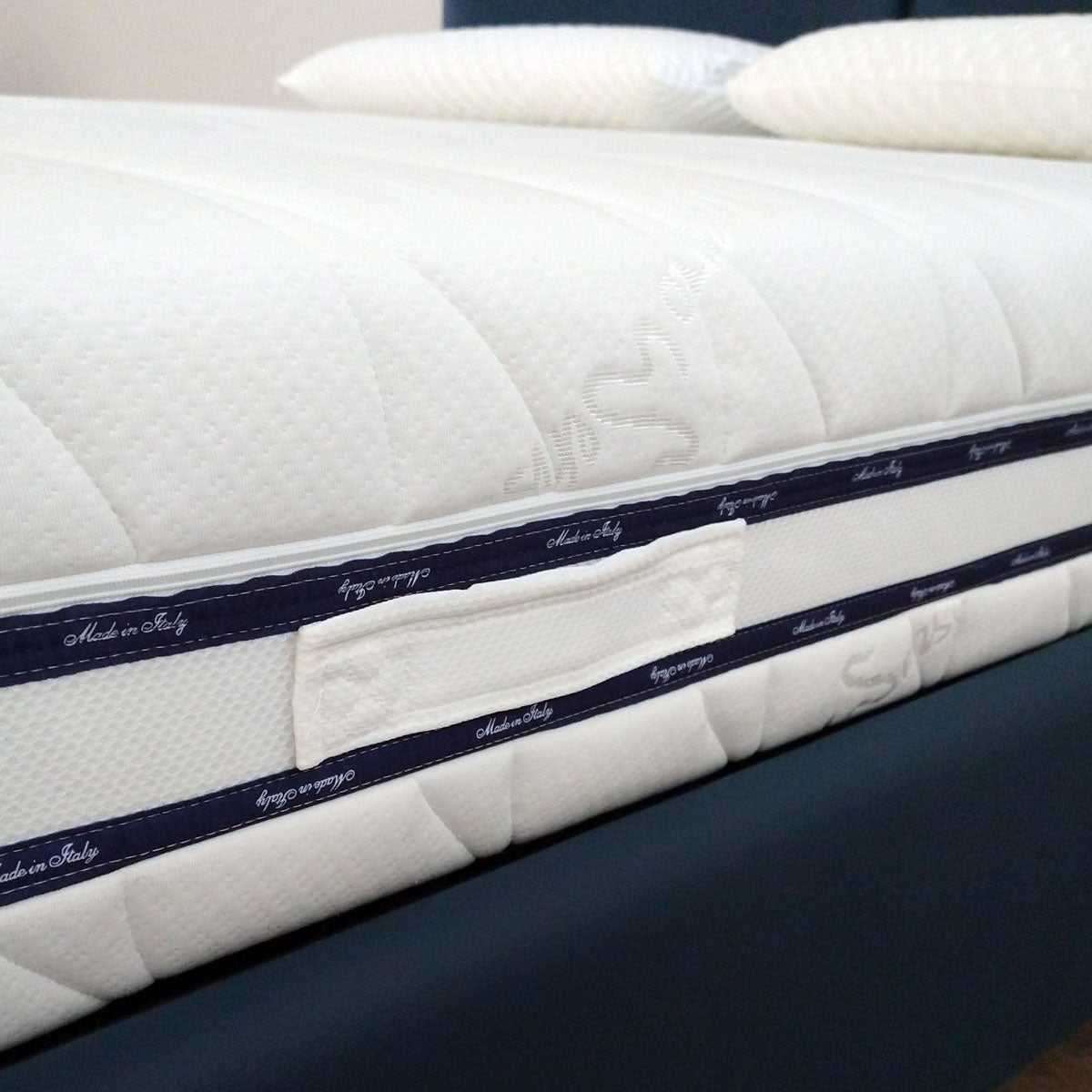 Materasso 800 molle insacchettate e memory a zone 130x200 cm, Materasso trapuntato anallergico con CUSCINI PROMO, Materasso DETRAIBILE DISPOSITIVO MEDICO ALTO 24 Cm - MED 31