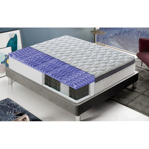 Materasso “Sorrento” a molle insacchettate e memory foam 7cm a 13 Zone Differenziate - 140x190