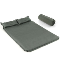 Materasso da campeggio auto gonfiante, Materasso comodo per dormire con cuscini Verde-Letti e sacchi a pelo