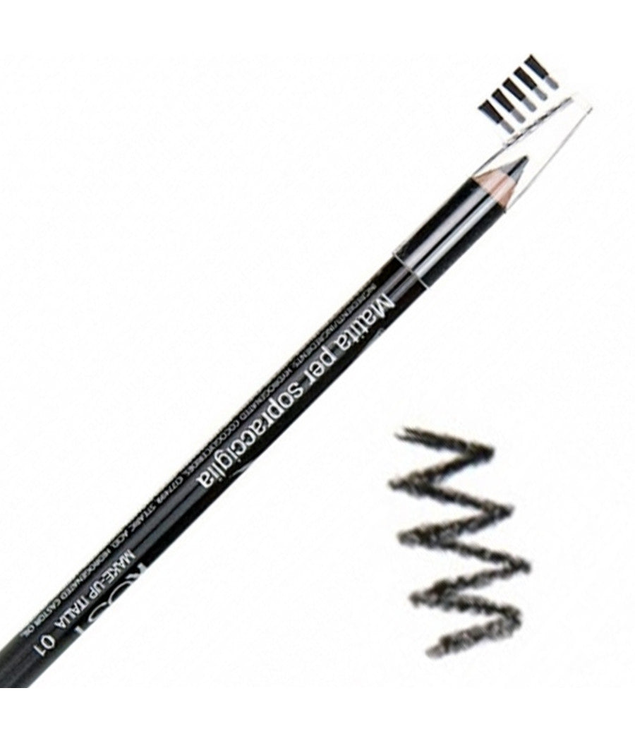 Matita Per Sopracciglia Effetto Naturale Con Pettine Spazzolino Ciglia Make Up         