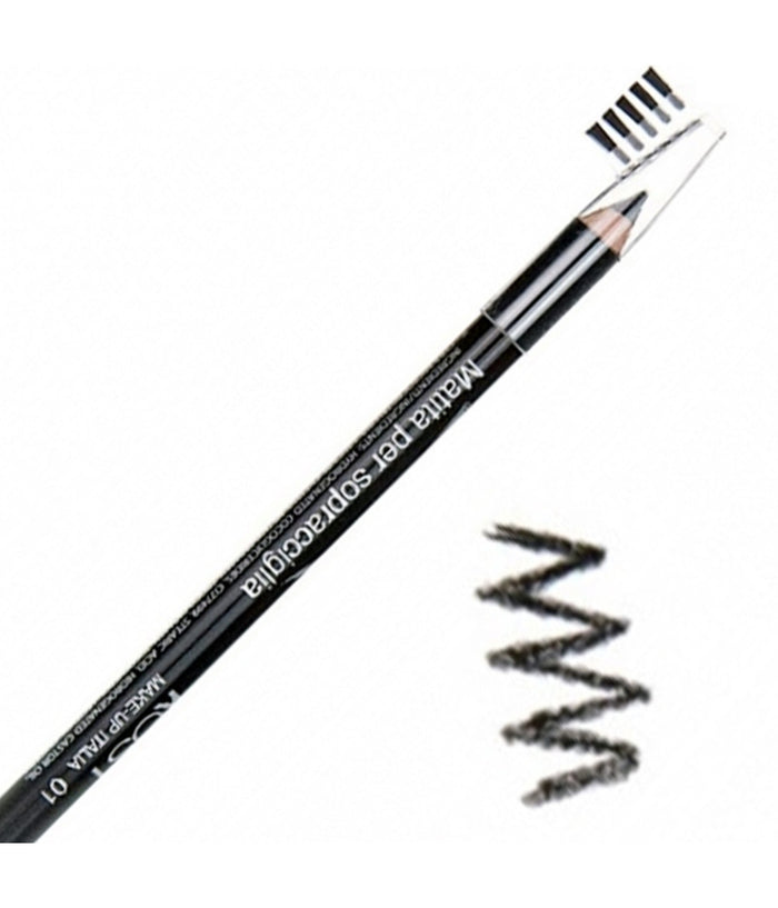 Matita Per Sopracciglia Effetto Naturale Con Pettine Spazzolino Ciglia Make Up         