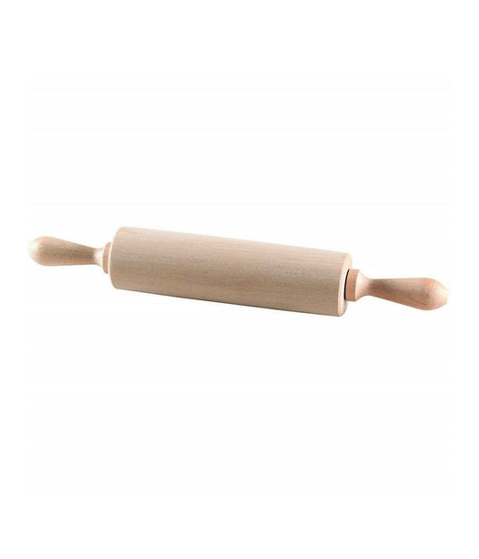 Mattarello 40cm In Legno Girevole Stende Pasta Dolci Pasticceria Cucina Rolling         
