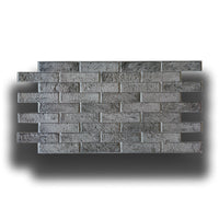 pacchi da 10 o 20 Pannelli 3D Rivestimento a parete in PVC effetto MATTONI GRIGI USURATI 96x48cm Realistici, isolanti - Pacco da 20 pannelli 96x48cm