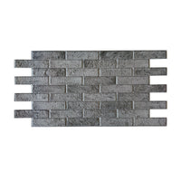 Pannelli 3D Rivestimento a parete in PVC effetto MATTONI GRIGI USURATI 96x48cm Realistici, isolanti, idrorepellenti.