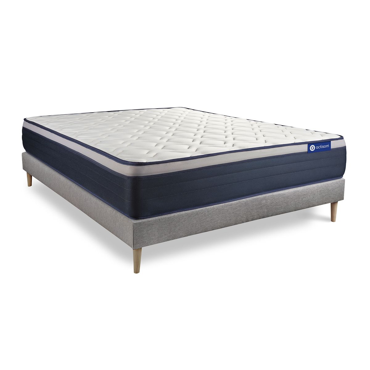 Kit rete e materasso matrimoniale Actiflex max 140x220cm - Spessore : 26cm - Molle insacchettate e memory foam - rigido