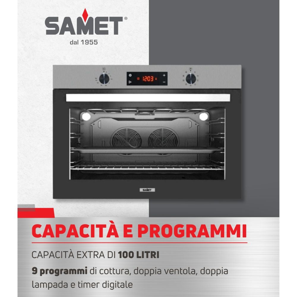 Maxi forno 90 cm Apollo inox Samet