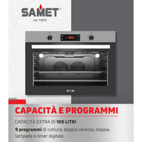Maxi forno 90 cm Apollo inox Samet