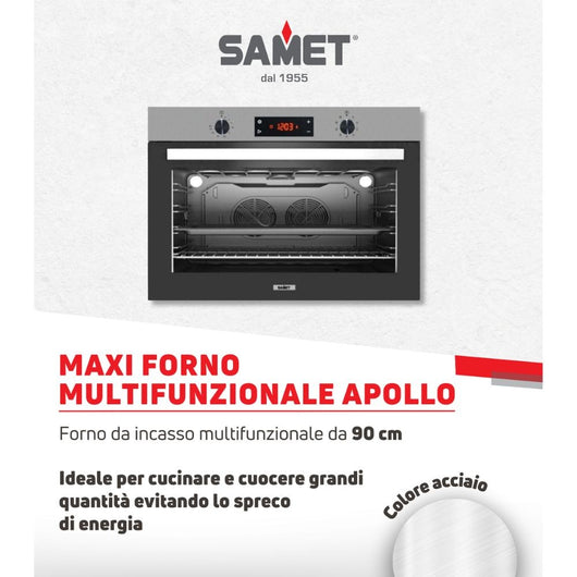 Maxi forno 90 cm Apollo inox Samet