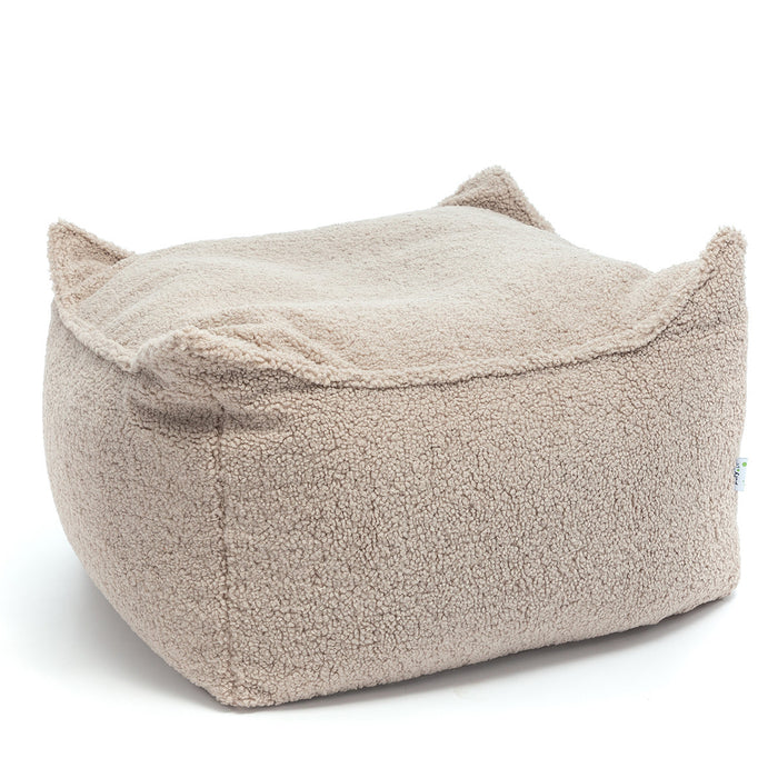 Maxi Pouf Nila in tessuto Bouclè - Sfoderabile