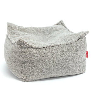 Maxi Pouf Nila in tessuto Bouclè - Sfoderabile