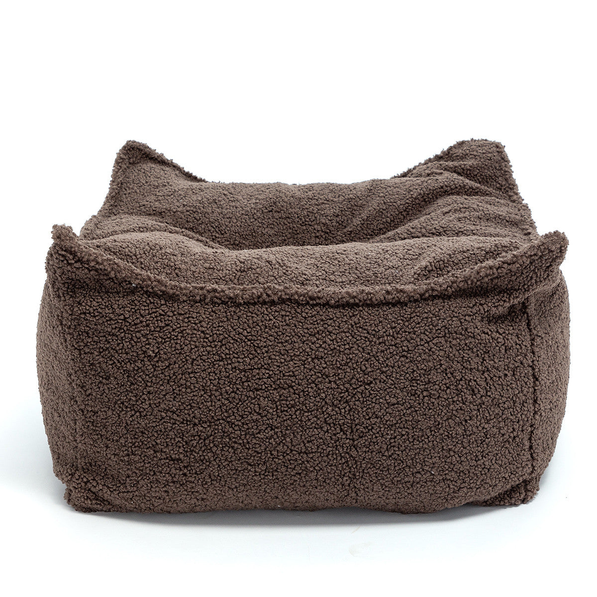 Maxi Pouf Nila in tessuto Bouclè - Sfoderabile