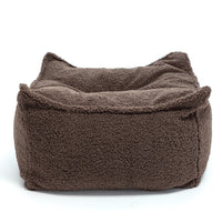 Maxi Pouf Nila in tessuto Bouclè - Sfoderabile