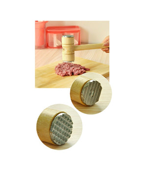 Mazzuola Mazzetta Batticarne Rompinervi Con 2 Facce Manico In Legno Taglianervi         