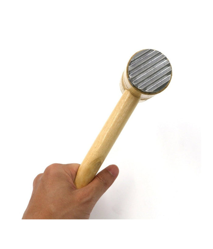 Mazzuola Mazzetta Batticarne Rompinervi Con 2 Facce Manico In Legno Taglianervi         