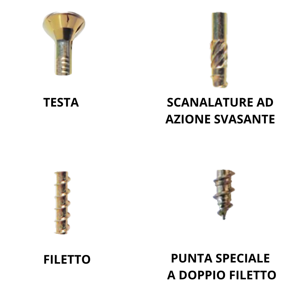 Viti autoforanti legno performant tsp diametro 3,5 mm zincate gialle 1000 pezzi *** lunghezza 35, confezione 1