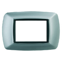 placca colore alluminio chiaro 'life' 3 posti - 2983/ac cod:ferx.8069812nlm