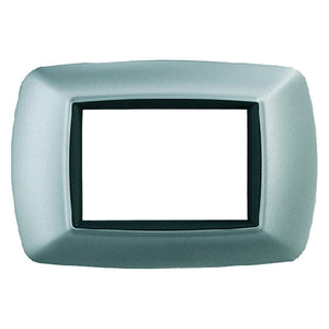 placca colore alluminio chiaro 'life' 3 posti - 2983/ac cod:ferx.8069812nlm