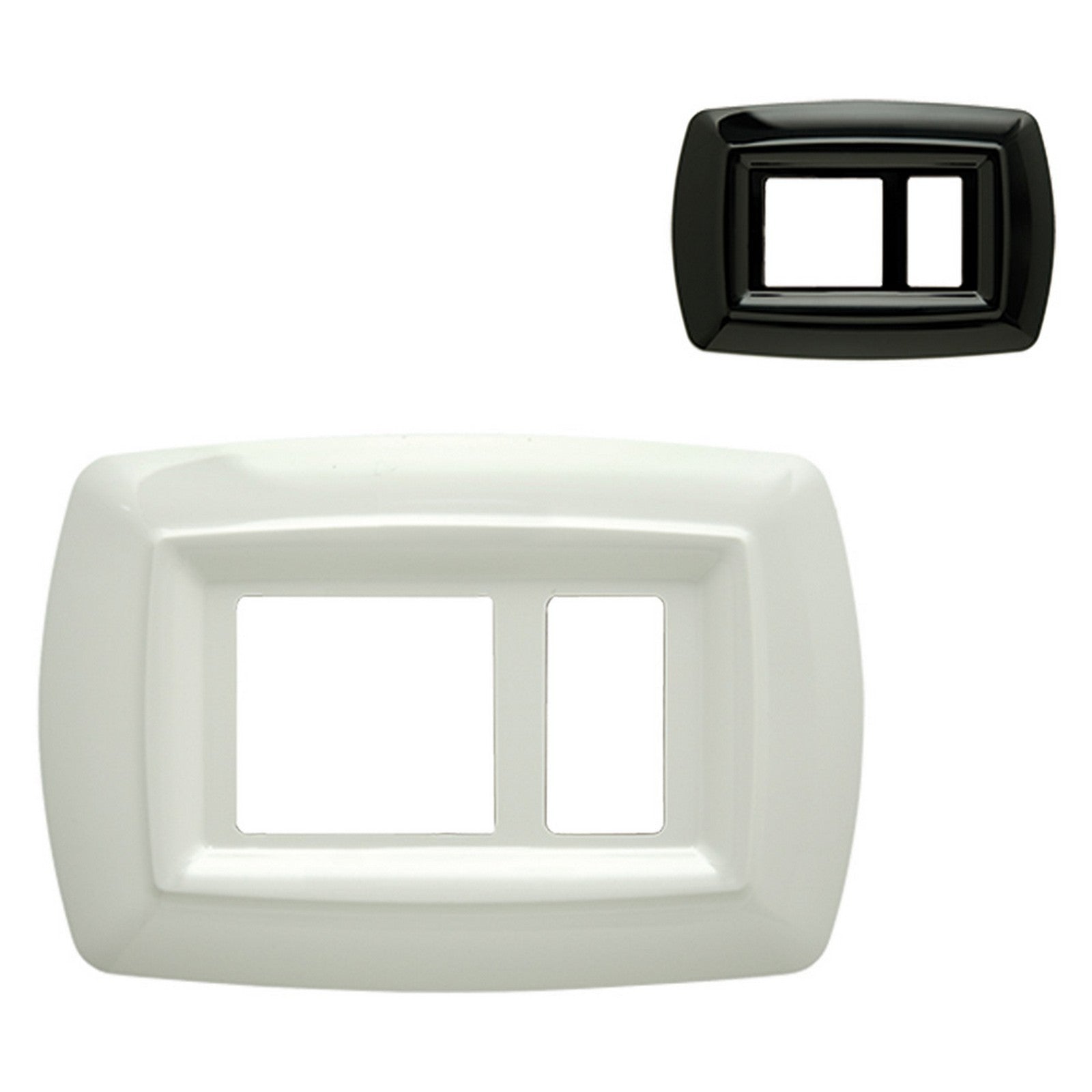 placca 'tondã’' unel decentrata 2598/wh bianca cod:ferx.8069400nlm