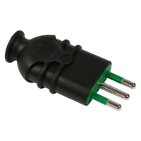 spina alta resistenza 'hi-pro' 2 poli + terra 10a - colore nero cod:ferx.806050nlm