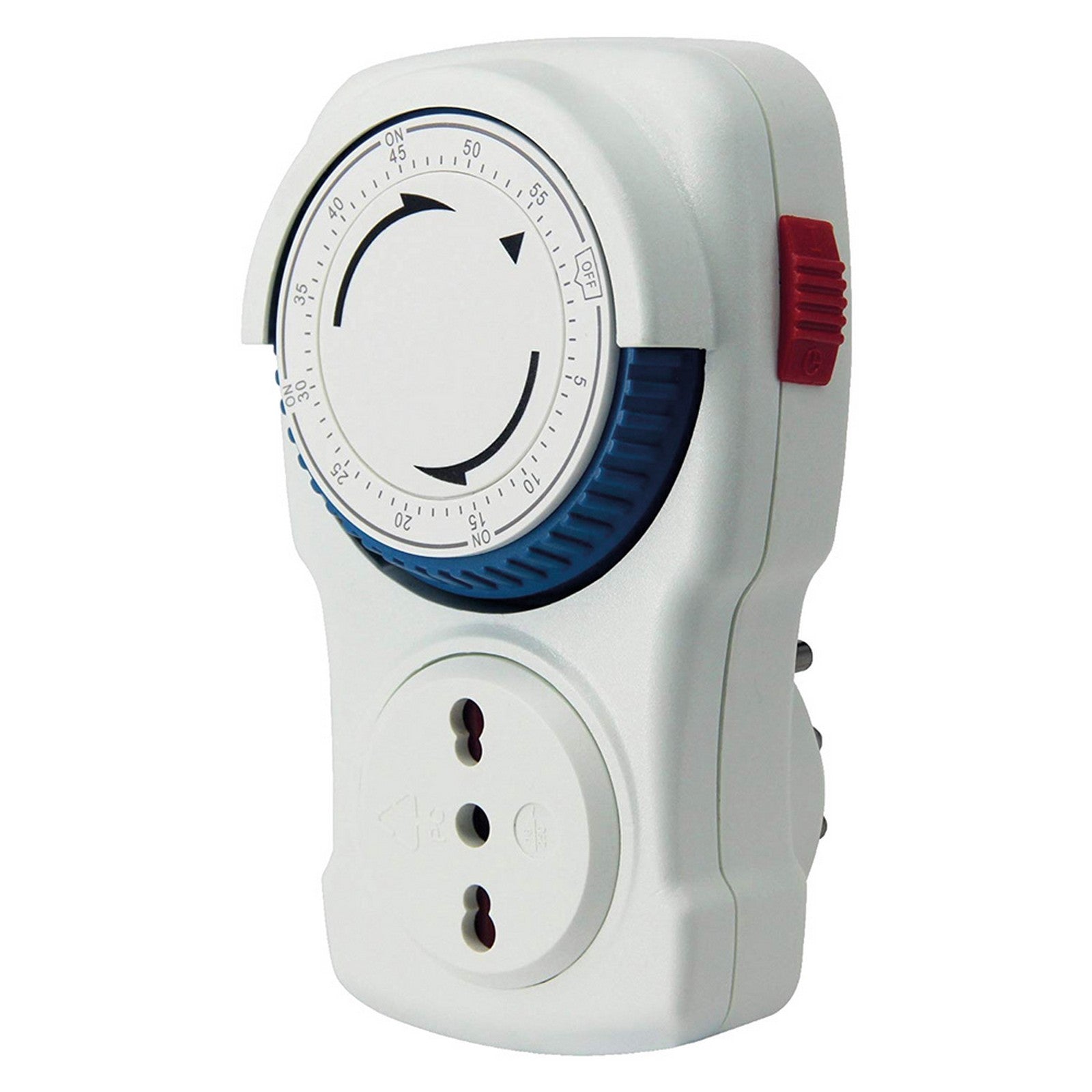 presa temporizzata 'giornaliera' max 3500 w - presa 10/16a - 58103 cod:ferx.809128nlm