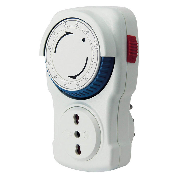 presa temporizzata 'giornaliera' max 3500 w - presa 10/16a - 58103 cod:ferx.809128nlm