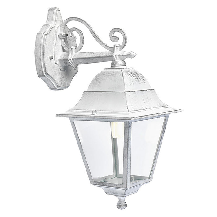 lanterna 'old' in basso - cm 45 x 18 x 28 bia/arg cod:ferx.8042512nlm