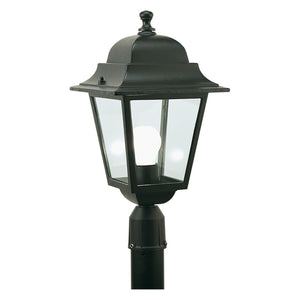 lanterna testa-palo 'quadrata' 100 w - cm 41 x 21 x 6 nero cod:ferx.8042726nlm