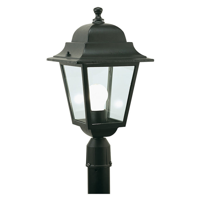 lanterna testa-palo 'quadrata' 100 w - cm 41 x 21 x 6 nero cod:ferx.8042726nlm