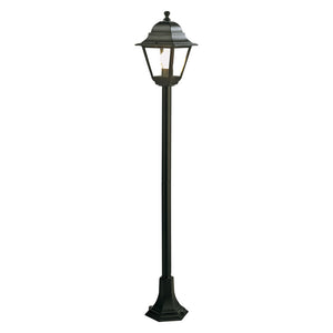 lampione con colonna 'old' 60 w - cm 18 x 18 x h 121 nero cod:ferx.8042660nlm