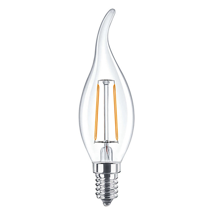 lampada led a filamento 'fiamma' calda 2700k  4w=35w e14 - 470 lm cod:ferx.8112878nlm