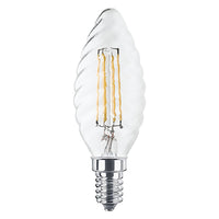 lampada led a filamento 'spirale' calda 2700k  4w=37w e14 - 470 lm cod:ferx.8112952nlm
