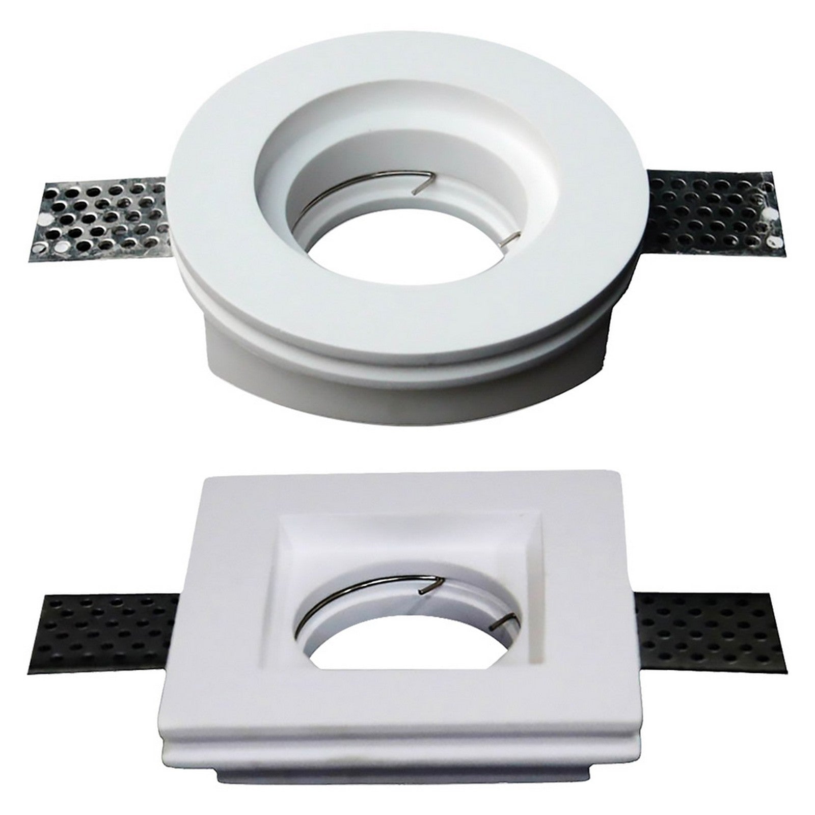 portafaretto led in gesso ømm 103 x 33 mm - bianco cod:ferx.8088910nlm