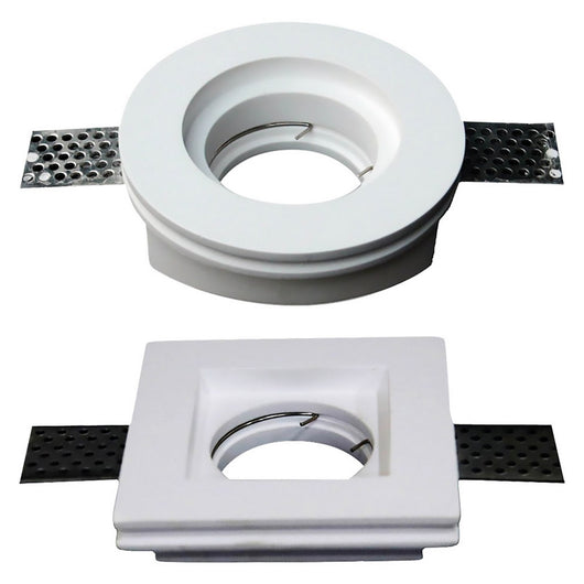 portafaretto led in gesso ømm 103 x 33 mm - bianco cod:ferx.8088910nlm