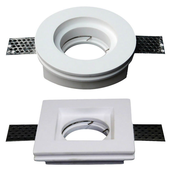 portafaretto led in gesso ømm 103 x 33 mm - bianco cod:ferx.8088910nlm