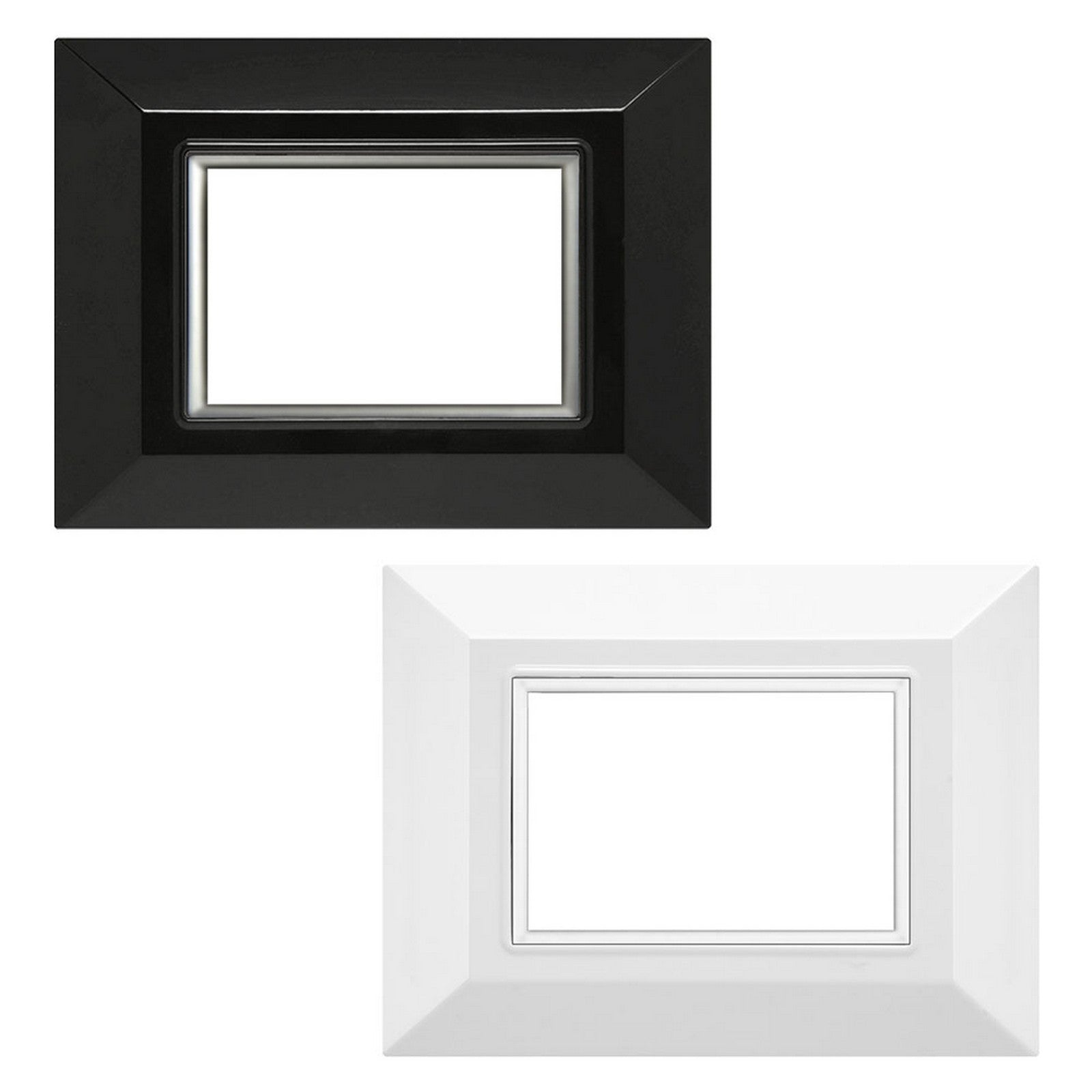 placca 'plain' 5203/wh bianca (3 posti) cod:ferx.8069500nlm