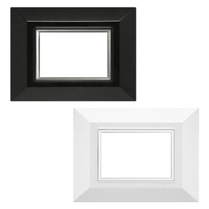 placca 'plain' 5203/n nera (3 posti) cod:ferx.8069502nlm