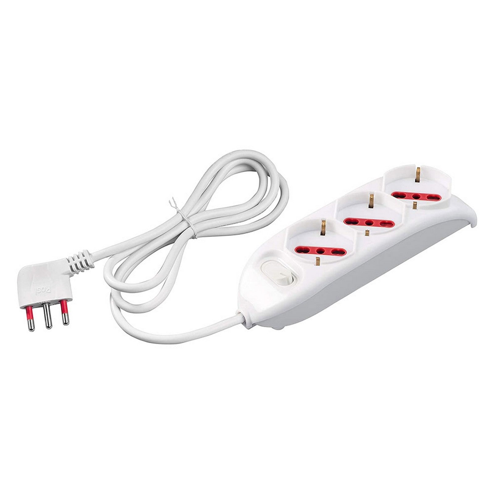 multipresa con interruttore serie 'emilia' 6 posti cod:ferx.8091564nlm