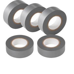 Kit nastro isolante in pvc autoestinguente multicolore per impianti sicuri *** colore grigio, dimensioni 25 mm x 25 m...