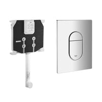 Meccanismo di scarico wc Grohe da incasso con placca cromata