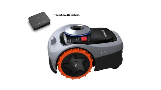 Navimow- Robot tagliaerba  i105E 4G batteria litio (li-ion) 220 V larghezza di taglio 18 cm + hub 4G incluso