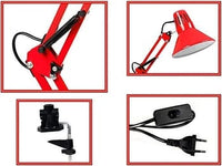 Lampada da Tavolo Scrivania Braccio Flessibile Attacco E27 blu