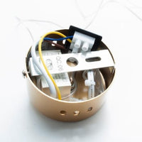 Lampadario A Sospensione LED Sferico Vetro Dorato Decorativo Pendente 5W 6500k