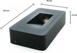 Faretto segnapassi da esterno IP65 LED 12W luce per scale giardino viale muro Grigio Luce Fredda 6500k