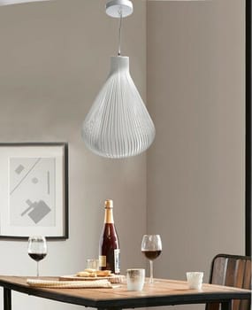 lampadario plafoniera soffitto sospensione moderno design moderno goccia interno bianco